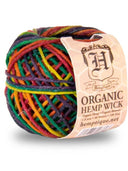 Organic Beeswaxed Hemp Wick Balls Rainbow