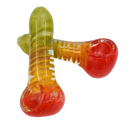 3" to 3.5" Rasta Swirl Hand Pipe